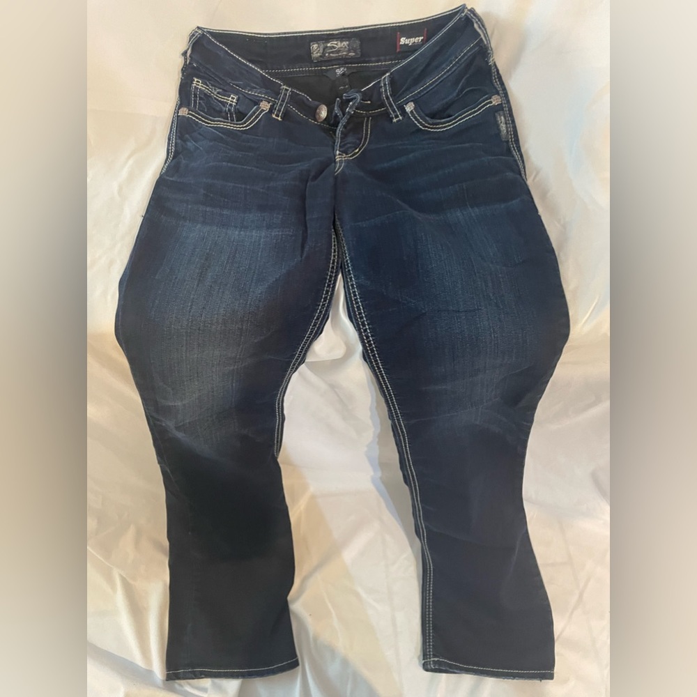 Silver jeans- size 27 dark blue jeans - Picture 1 of 3